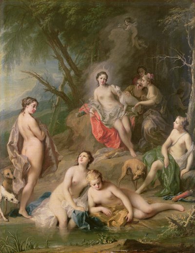 Diana bañándose con sus ninfas de Jacopo Amigoni